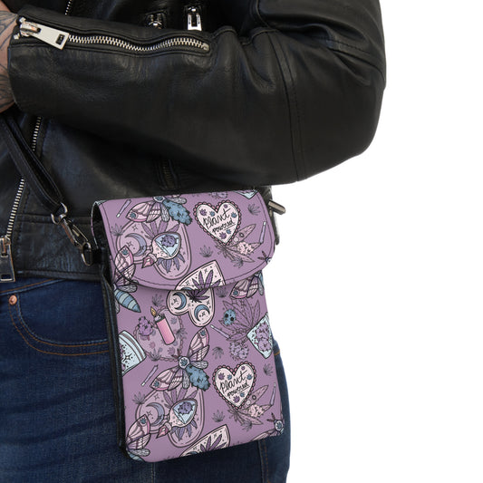 Witchy Plant Powered Cell Phone Wallet Bag