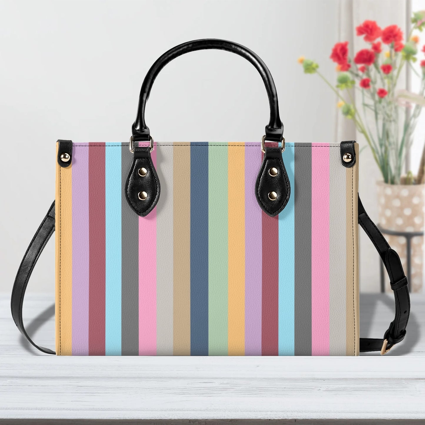 Eras Stripes TSwift Luxury Women PU Leather Handbag