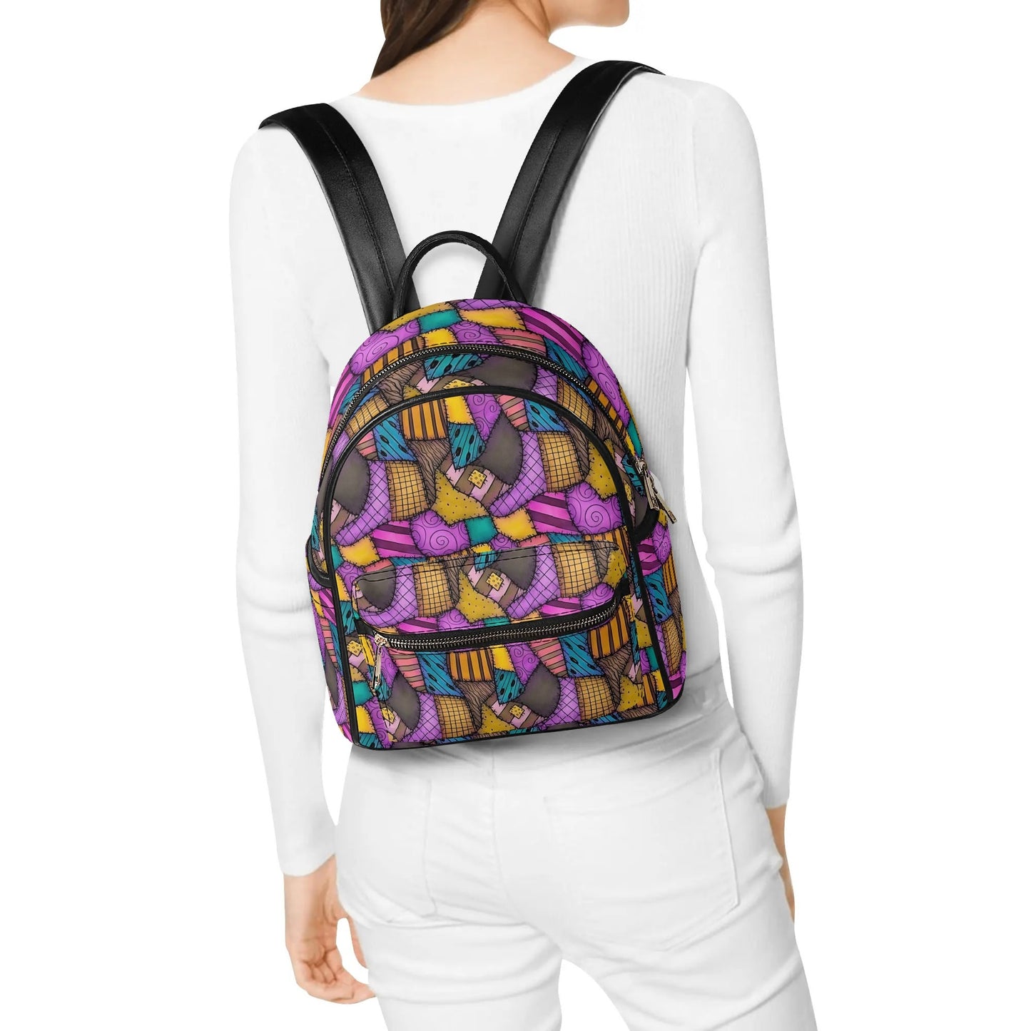 Nightmare Before Christmas Sally Dress Leather Mini Backpack