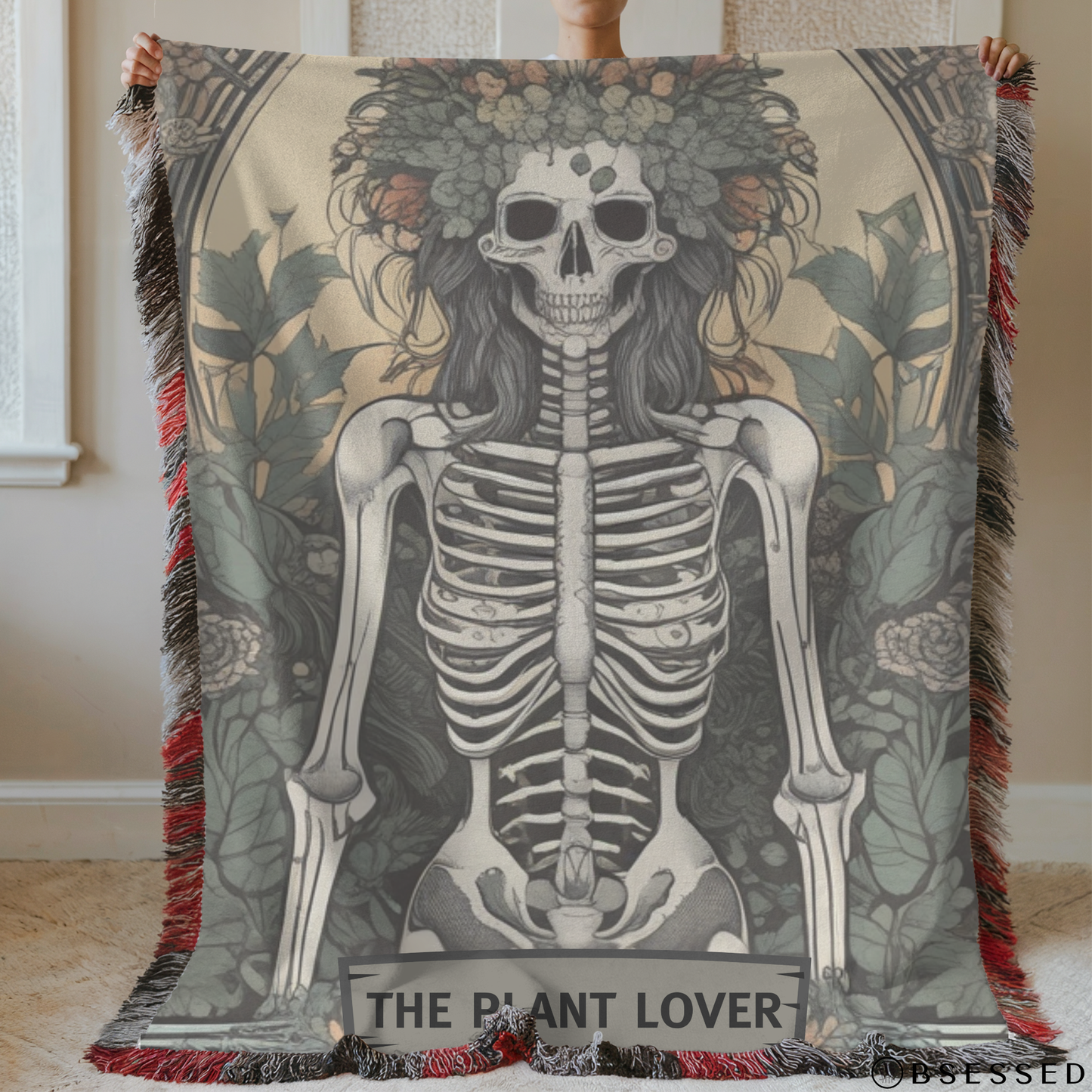 Plant Lover Tarot Woven & Sherpa Fleece Blankets