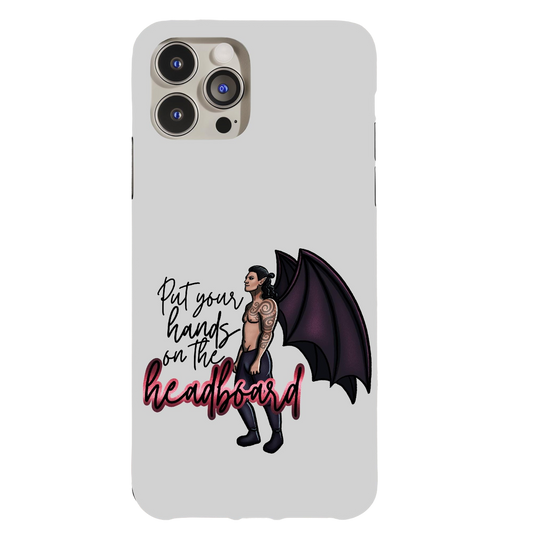 a phone case with a drawing of a man holding a bat