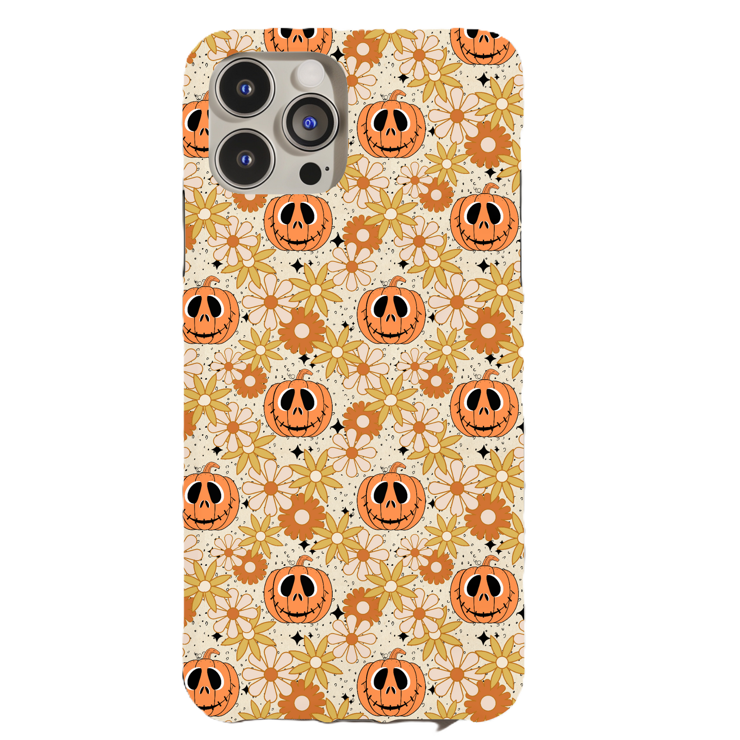 Retro Floral Pumpkins Phone Case