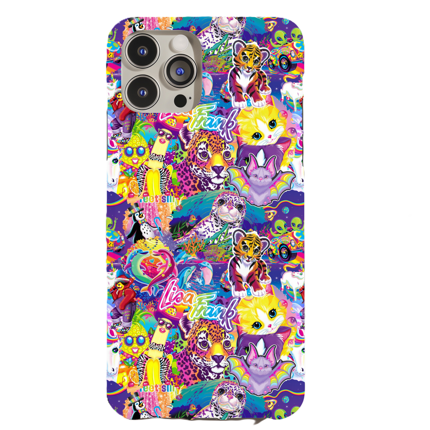 Nostalgic Lisa Frank Collage Phone Case