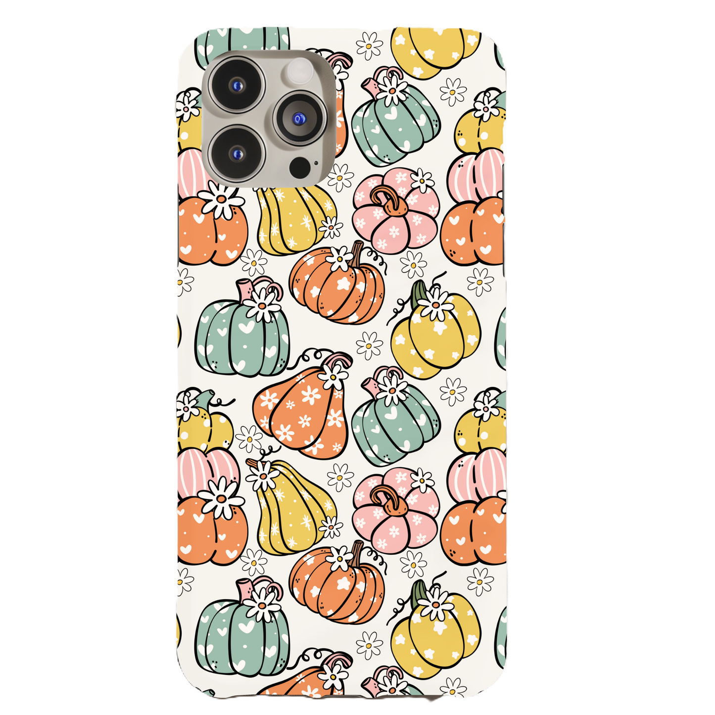 Retro Floral Pumpkin Phone Case