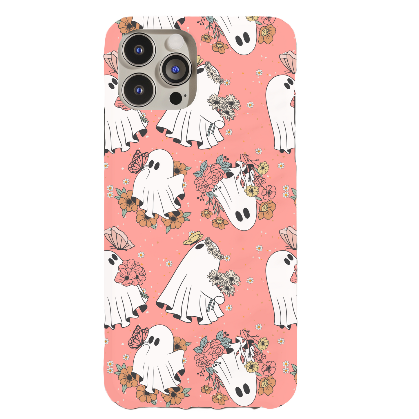 Pink Floral Ghosties Phone Case