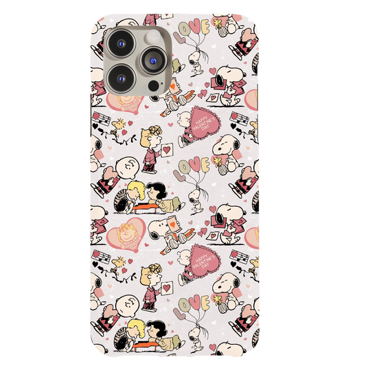 a phone case with cartoon characters on it