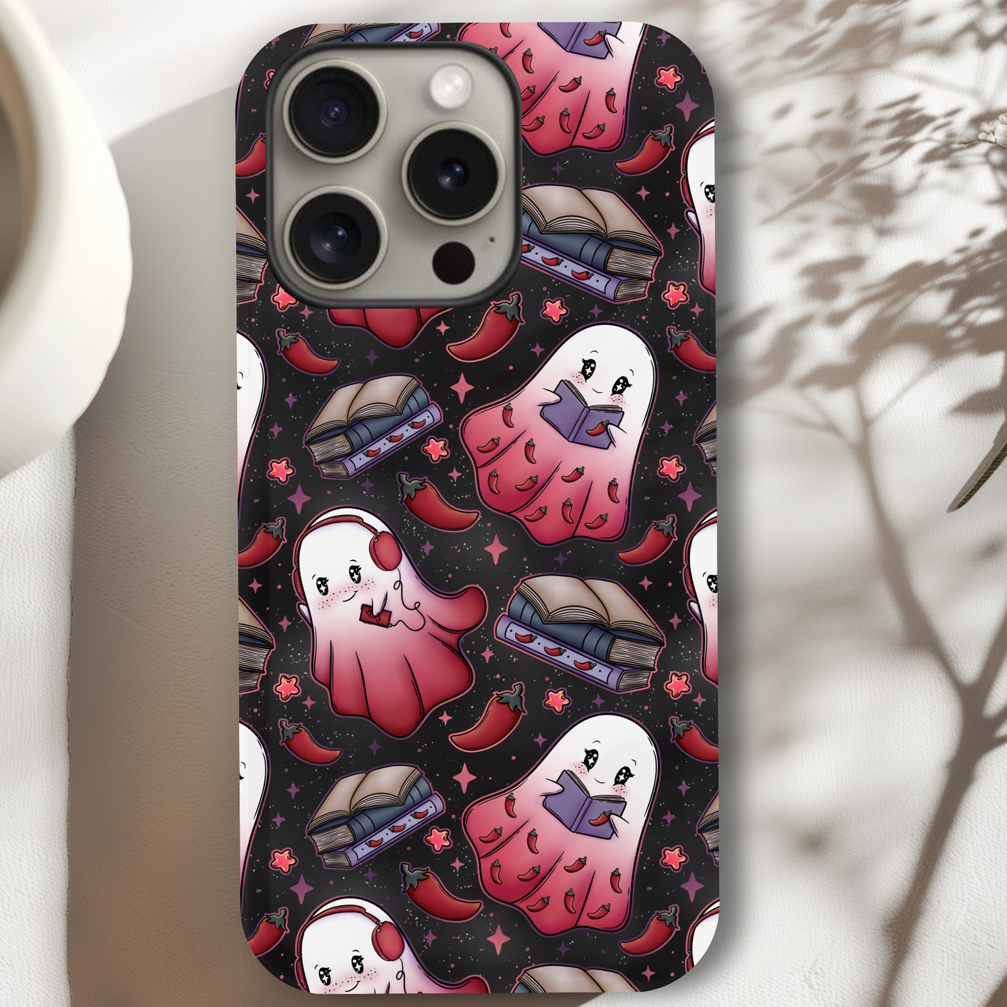 Spicy Book Lover Ghosties Phone Case