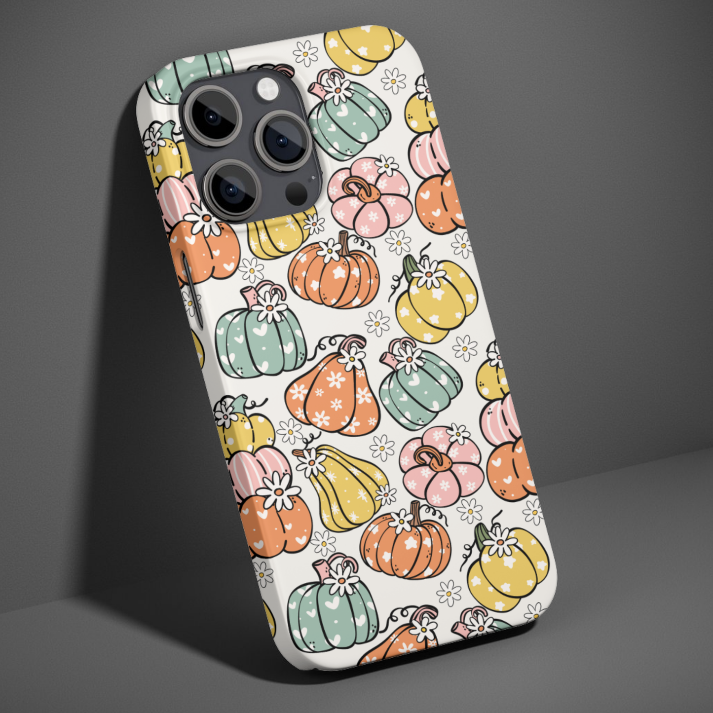 Retro Floral Pumpkin Phone Case