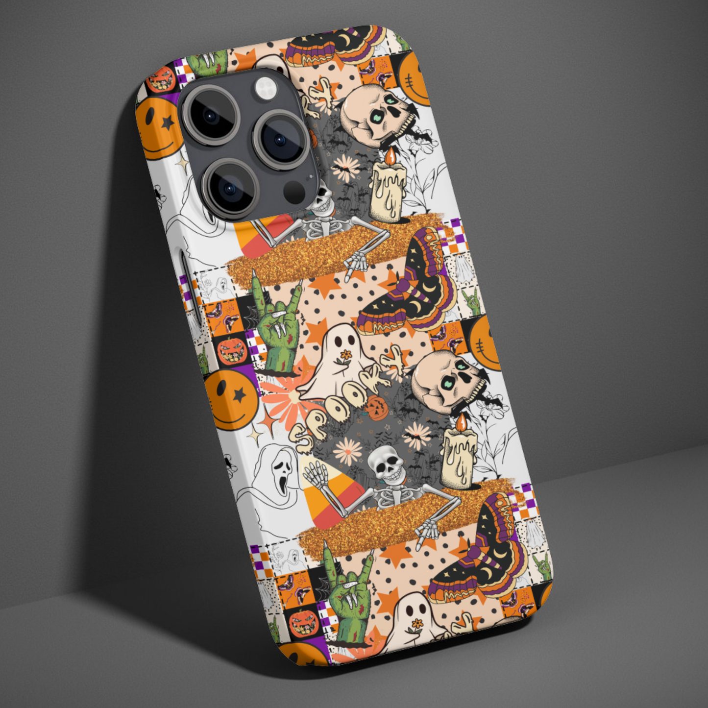 Spooky Halloween Collage Phone Case