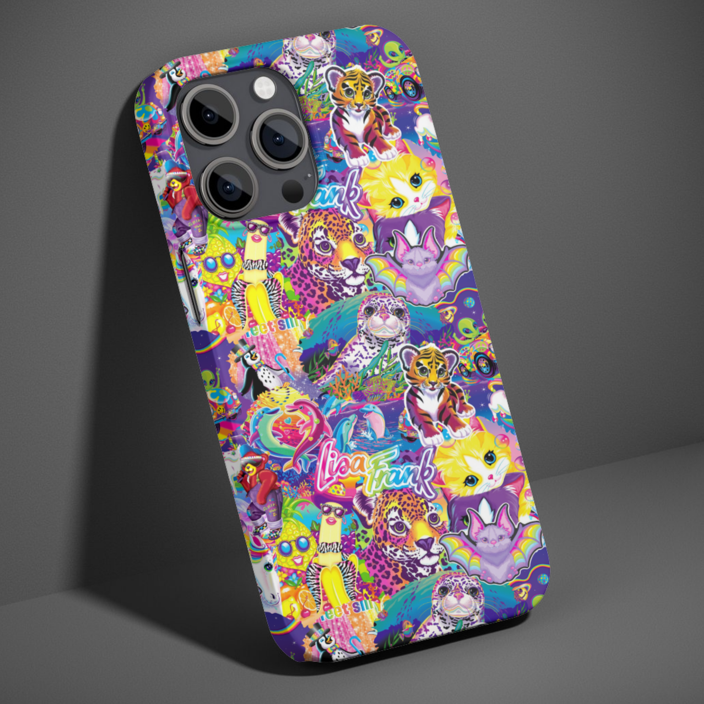 Nostalgic Lisa Frank Collage Phone Case