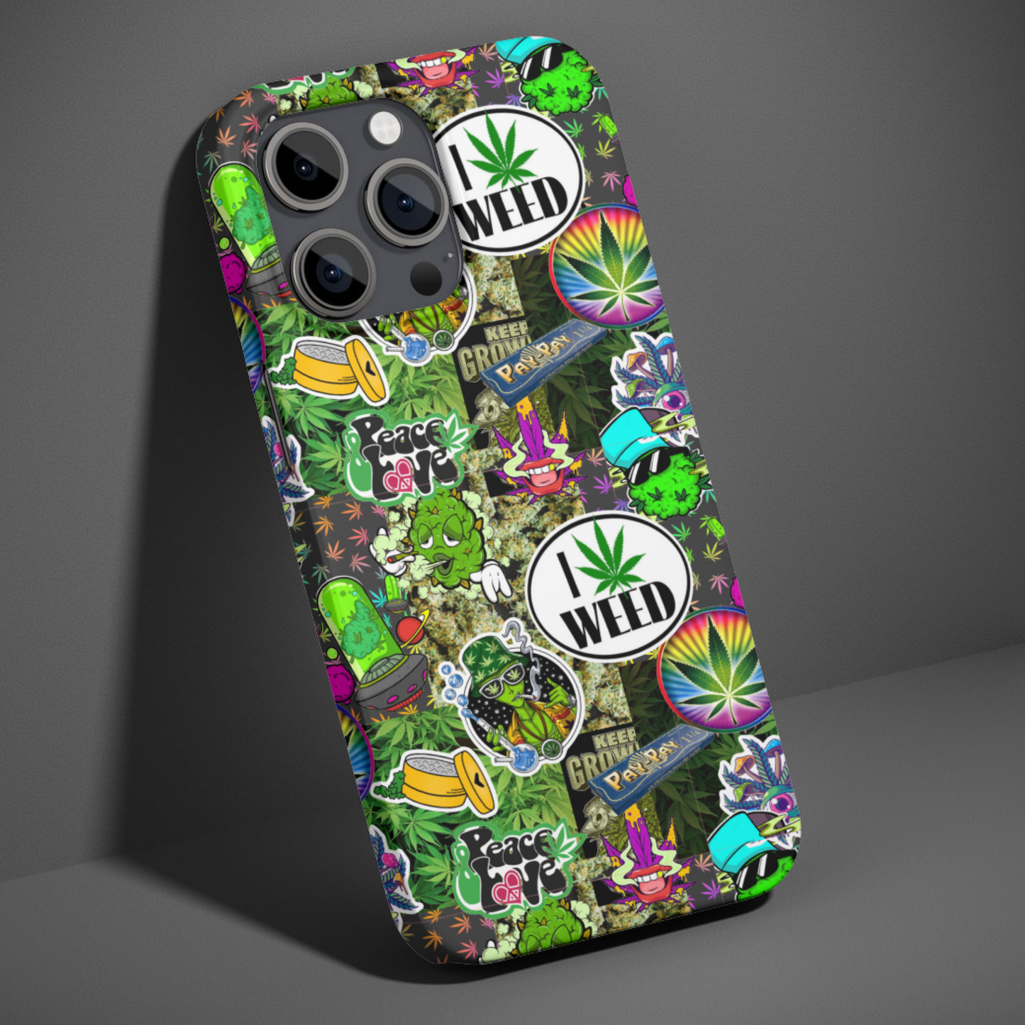 I Love Weed Phone Case