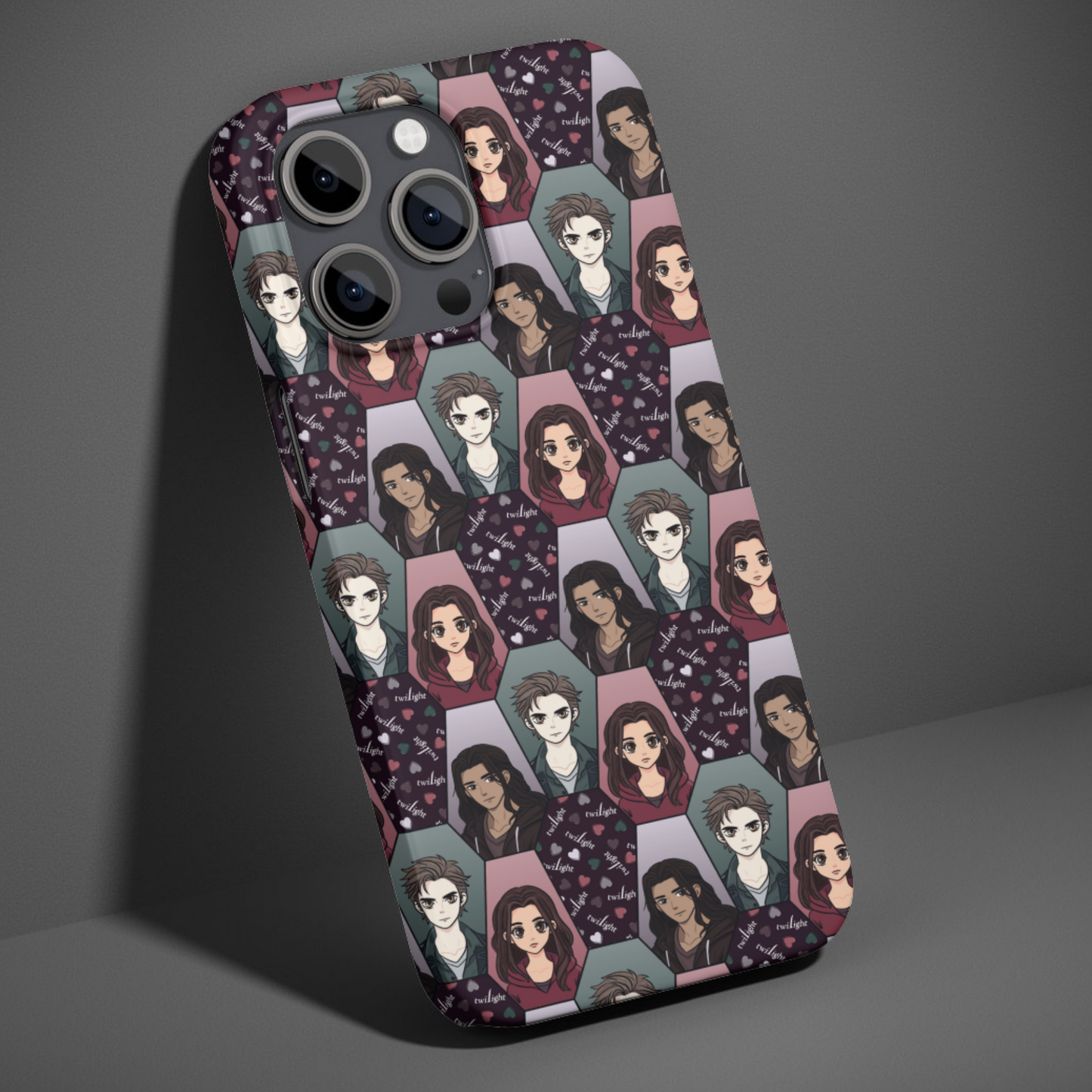 Twilight Coffin Edward Bella Portraits Phone Case