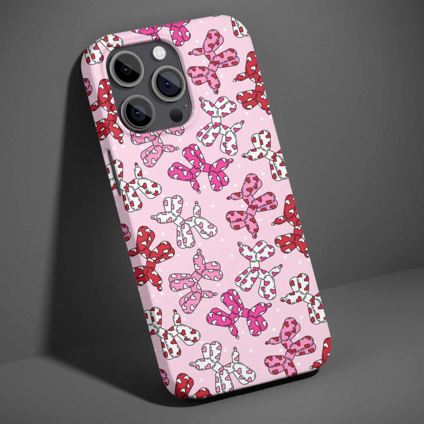 Coquette Love Balloon Dogs Phone Case