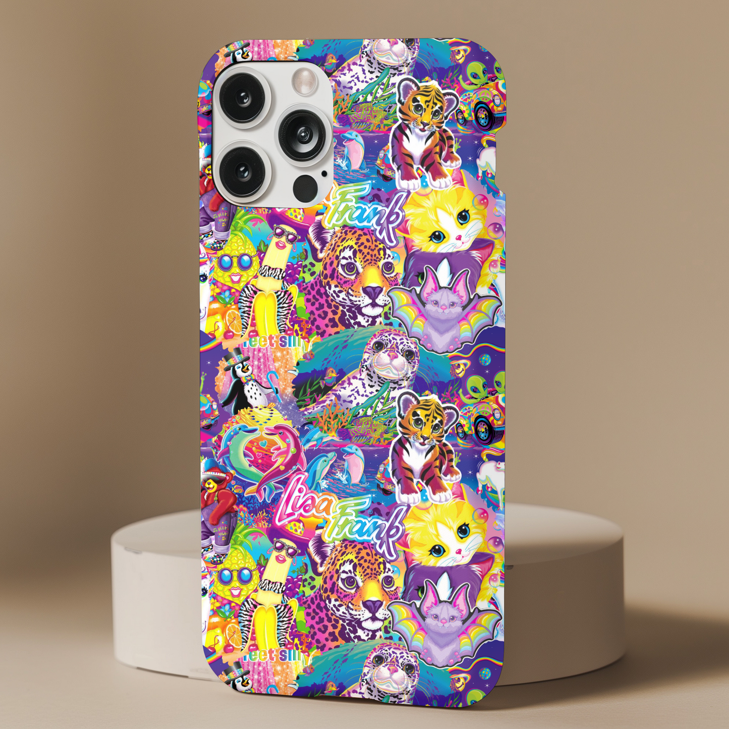 Nostalgic Lisa Frank Collage Phone Case