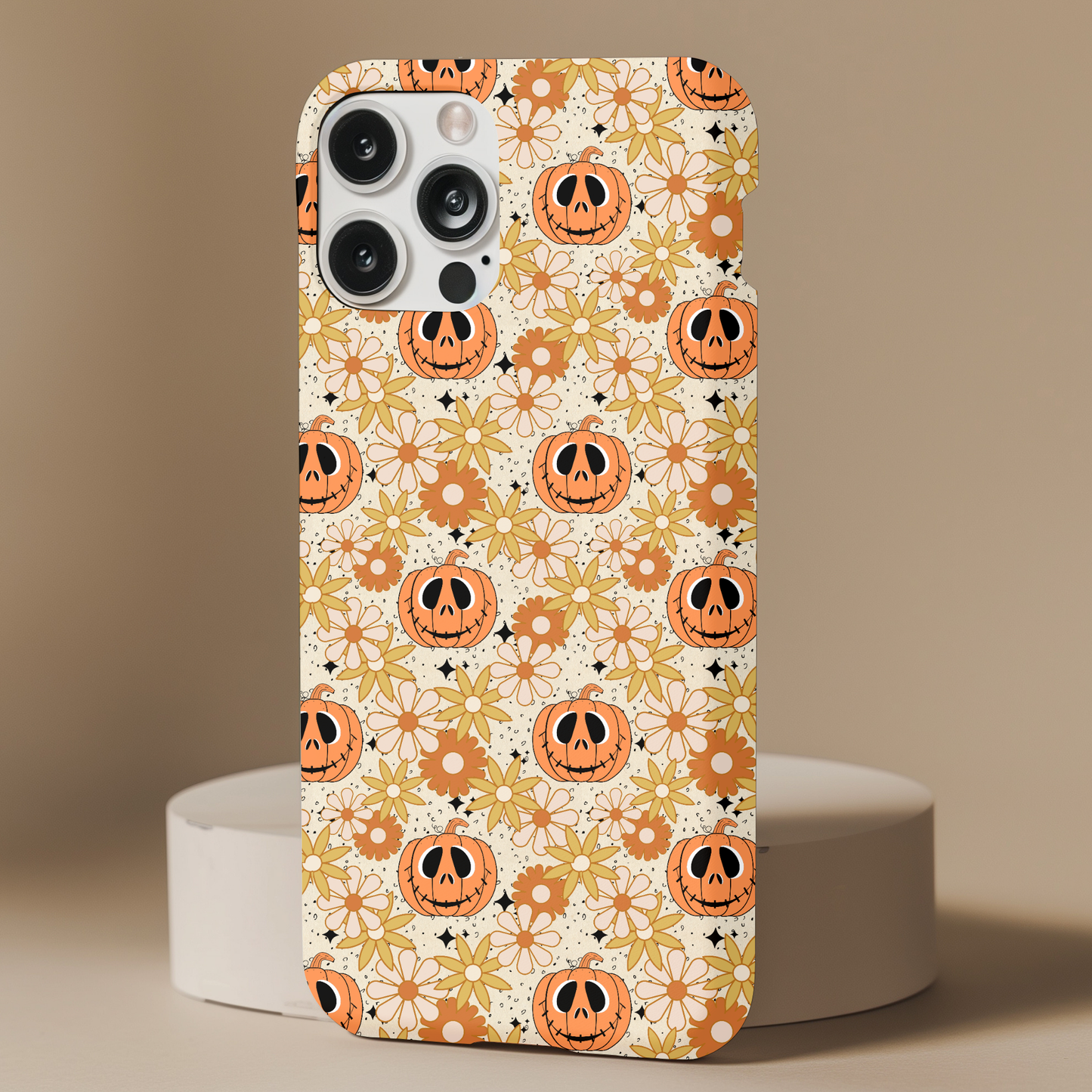 Retro Floral Pumpkins Phone Case