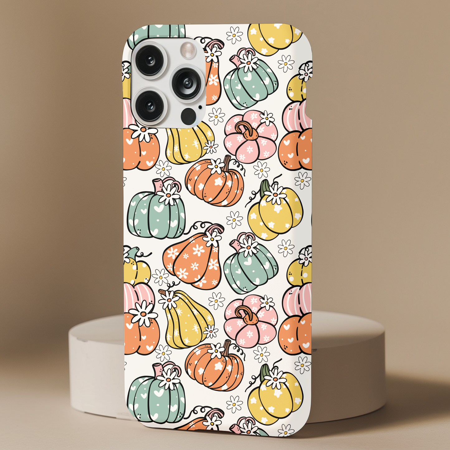 Retro Floral Pumpkin Phone Case