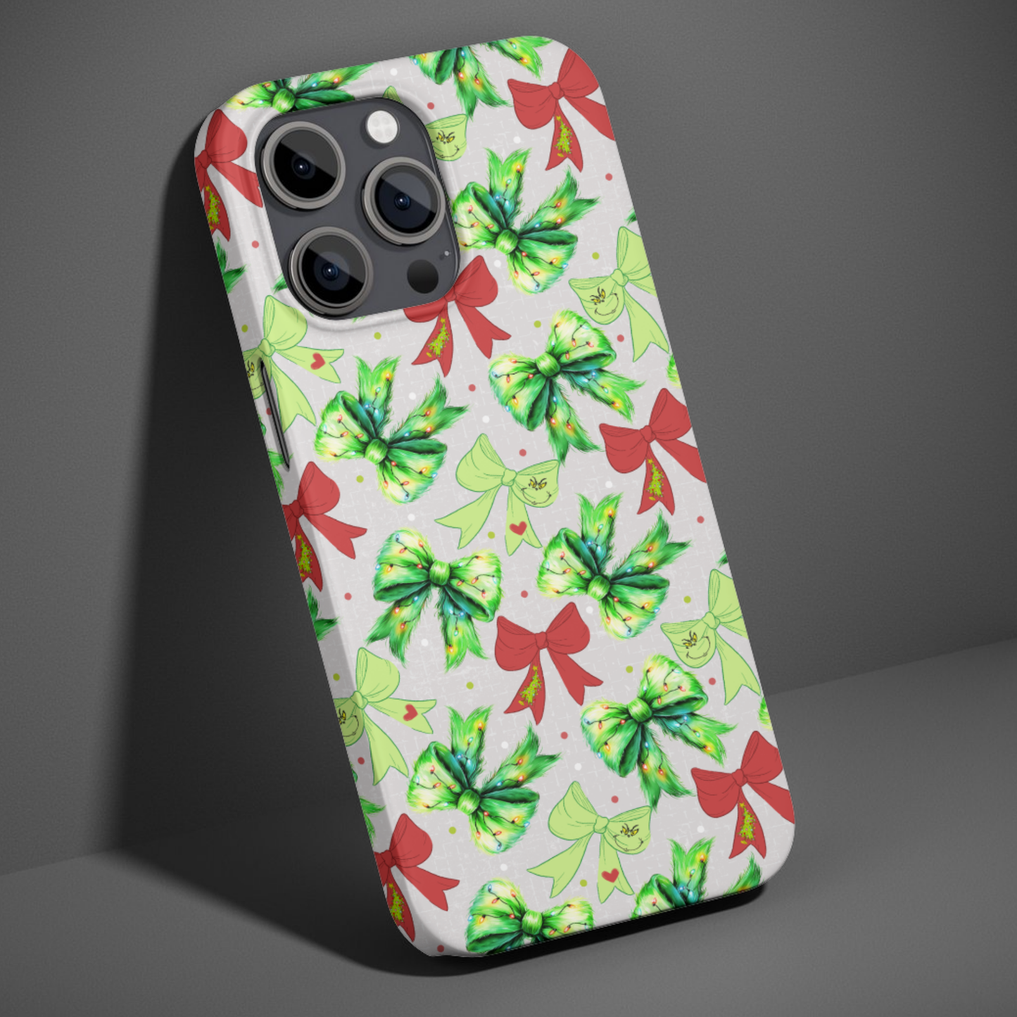 Coquette Grinch Bows Phone Case