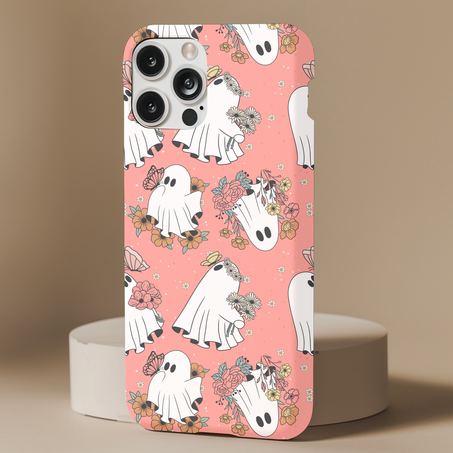 Pink Floral Ghosties Phone Case