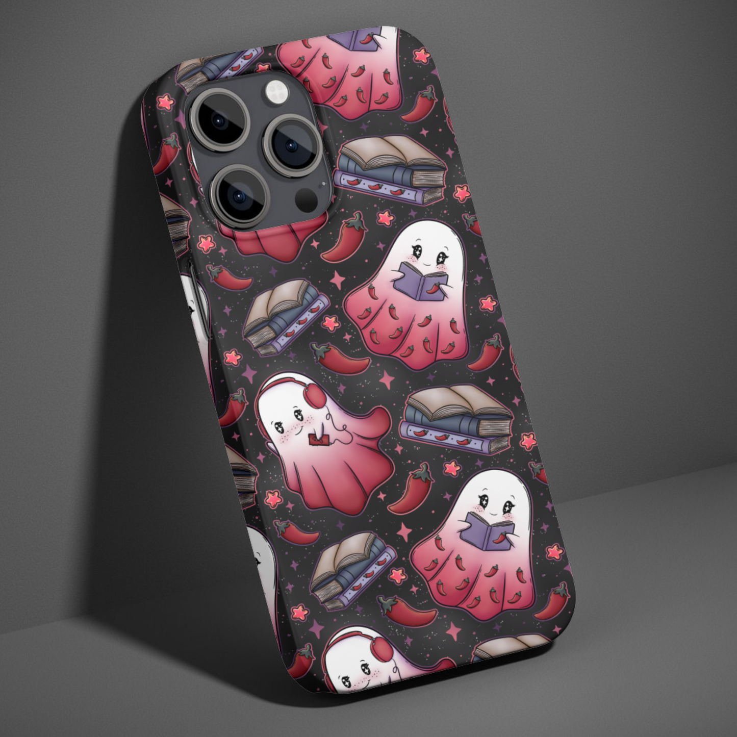 Spicy Book Lover Ghosties Phone Case