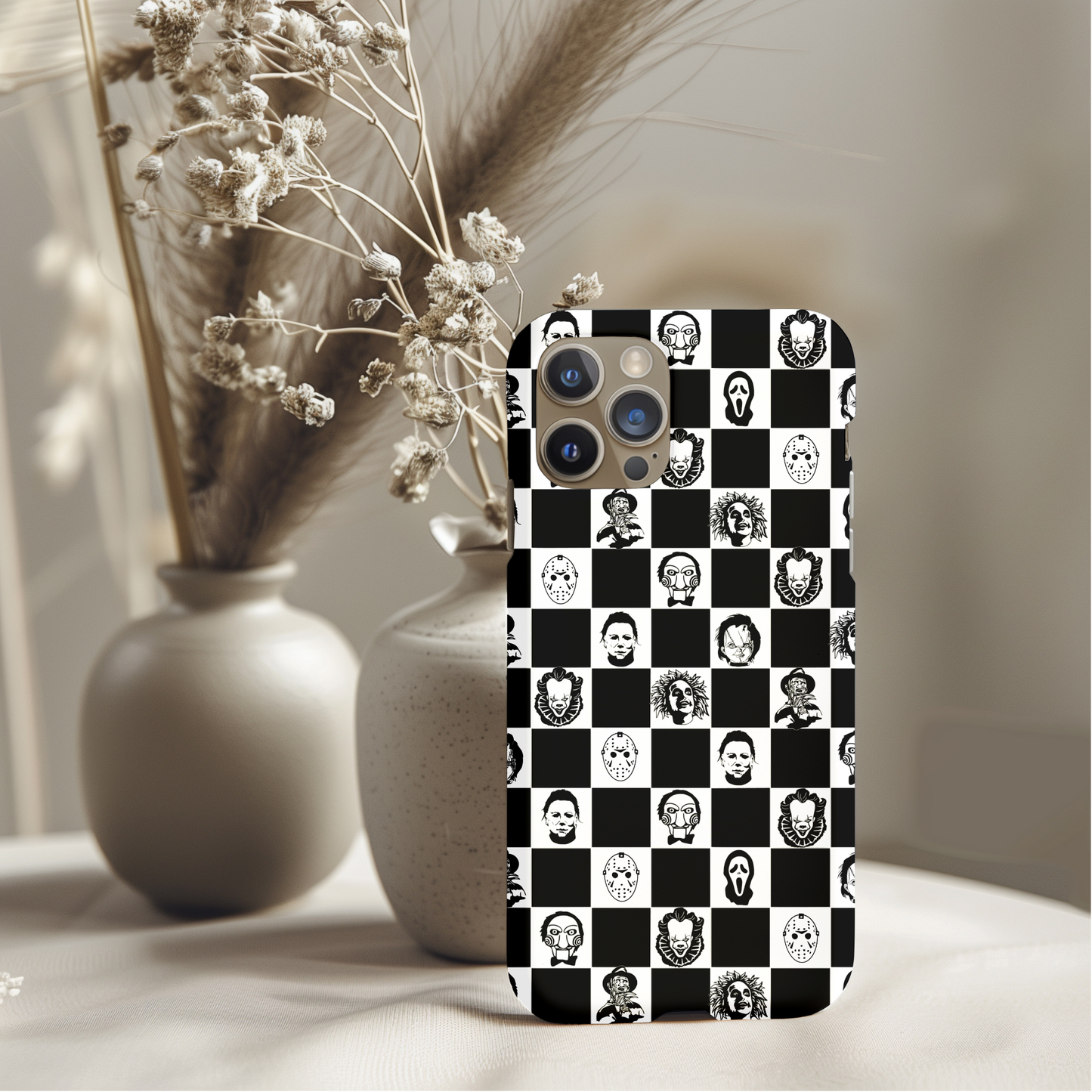 Horror Checkers Phone Case