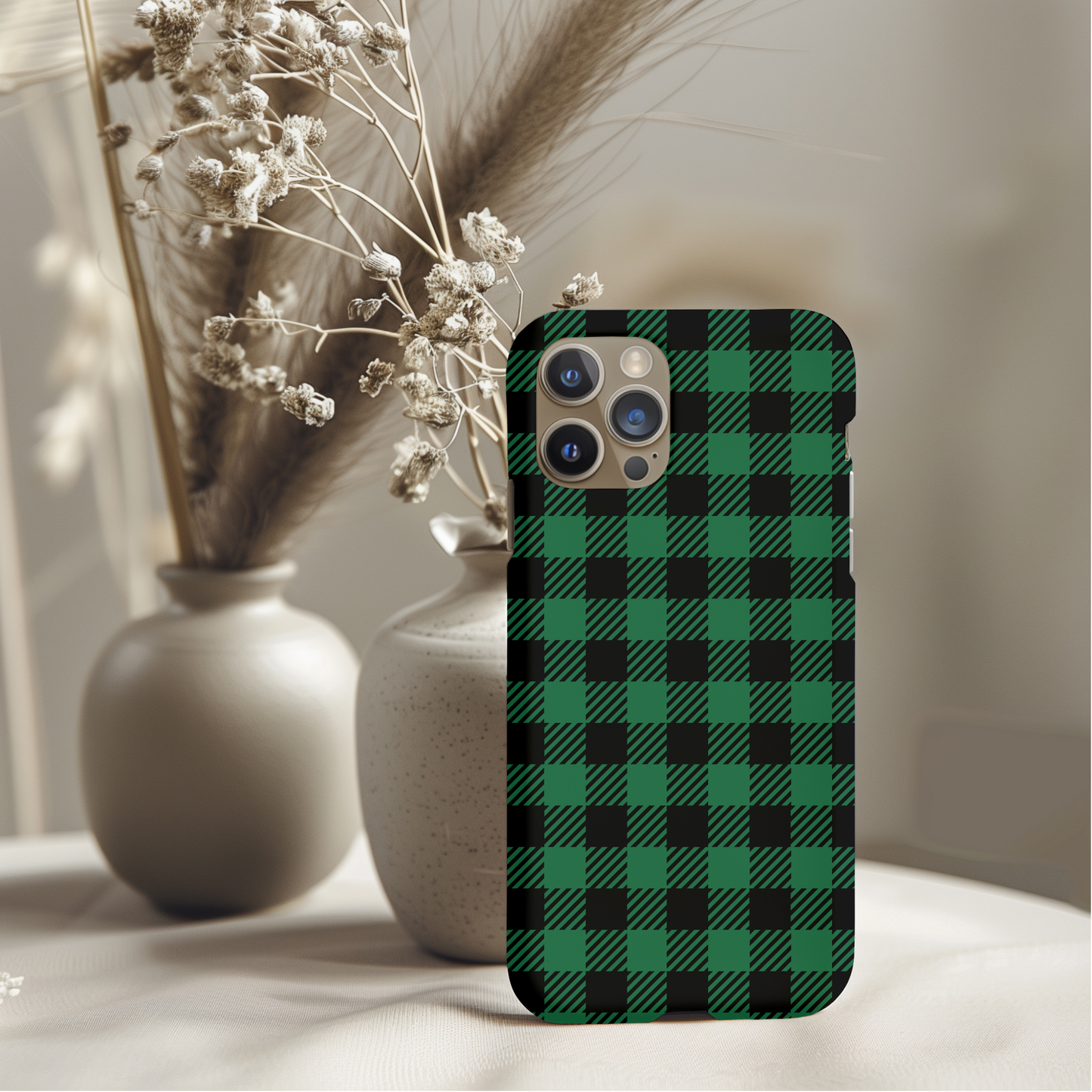 Green Buffalo Plaid Phone Case