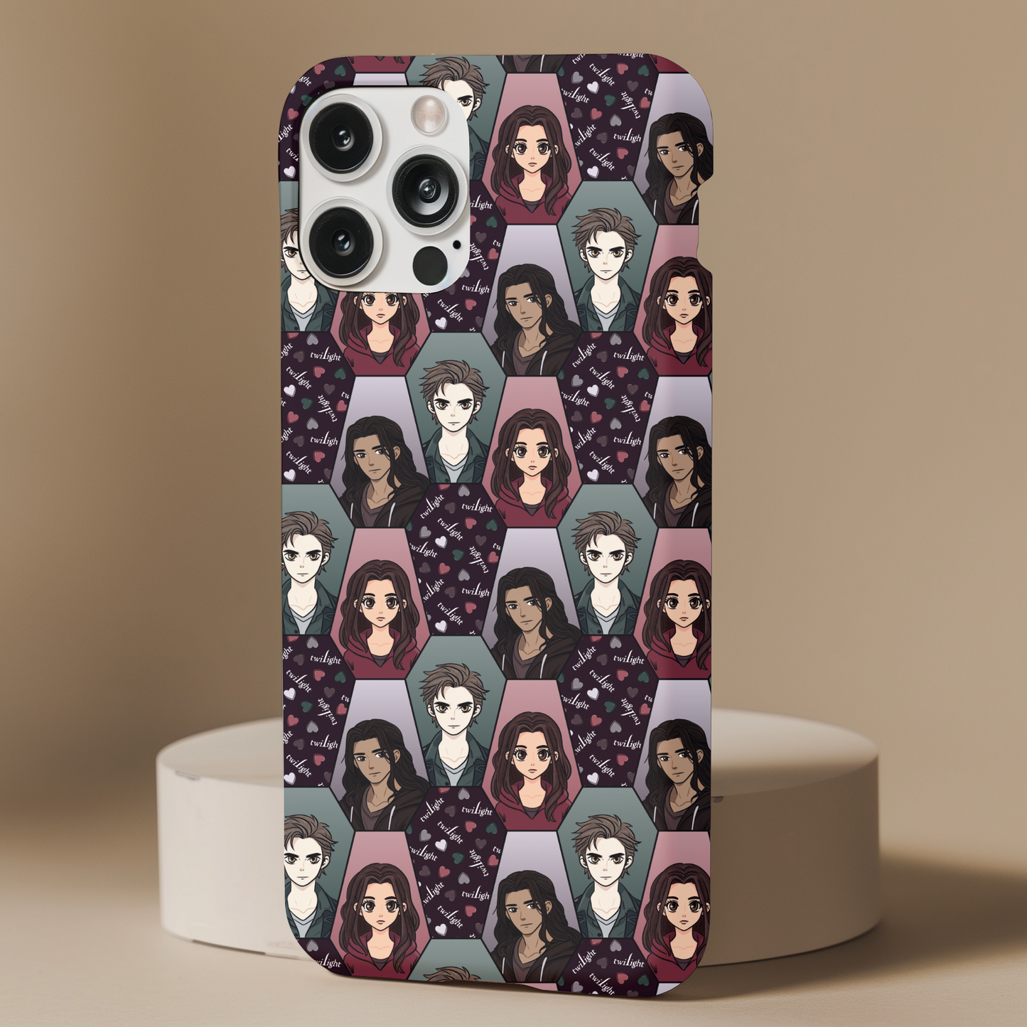 Twilight Coffin Edward Bella Portraits Phone Case