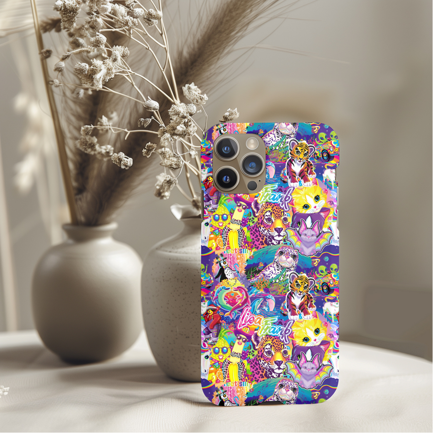 Nostalgic Lisa Frank Collage Phone Case