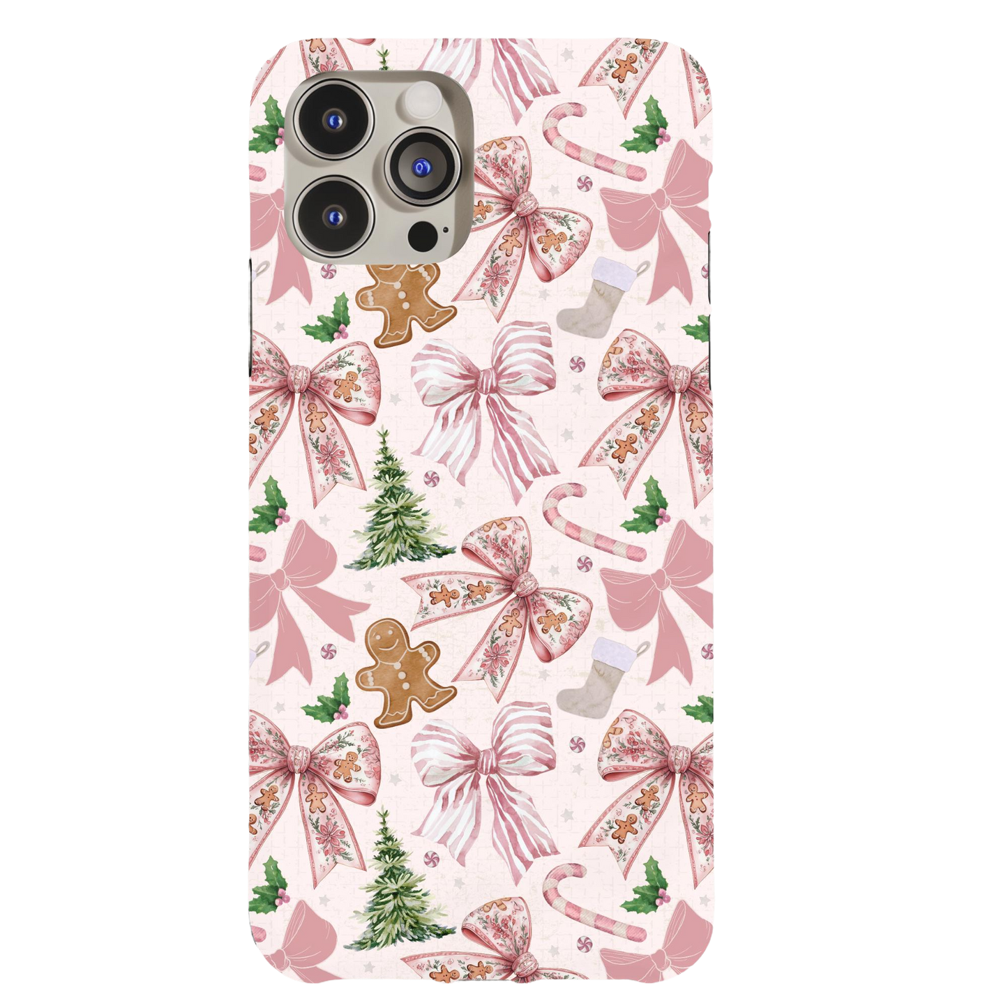 a pink phone case with a ginger on it