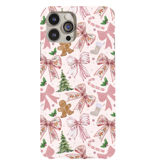 a pink phone case with a ginger on it