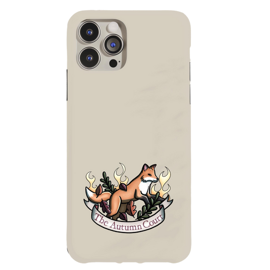 a phone case with an image of a fox on it