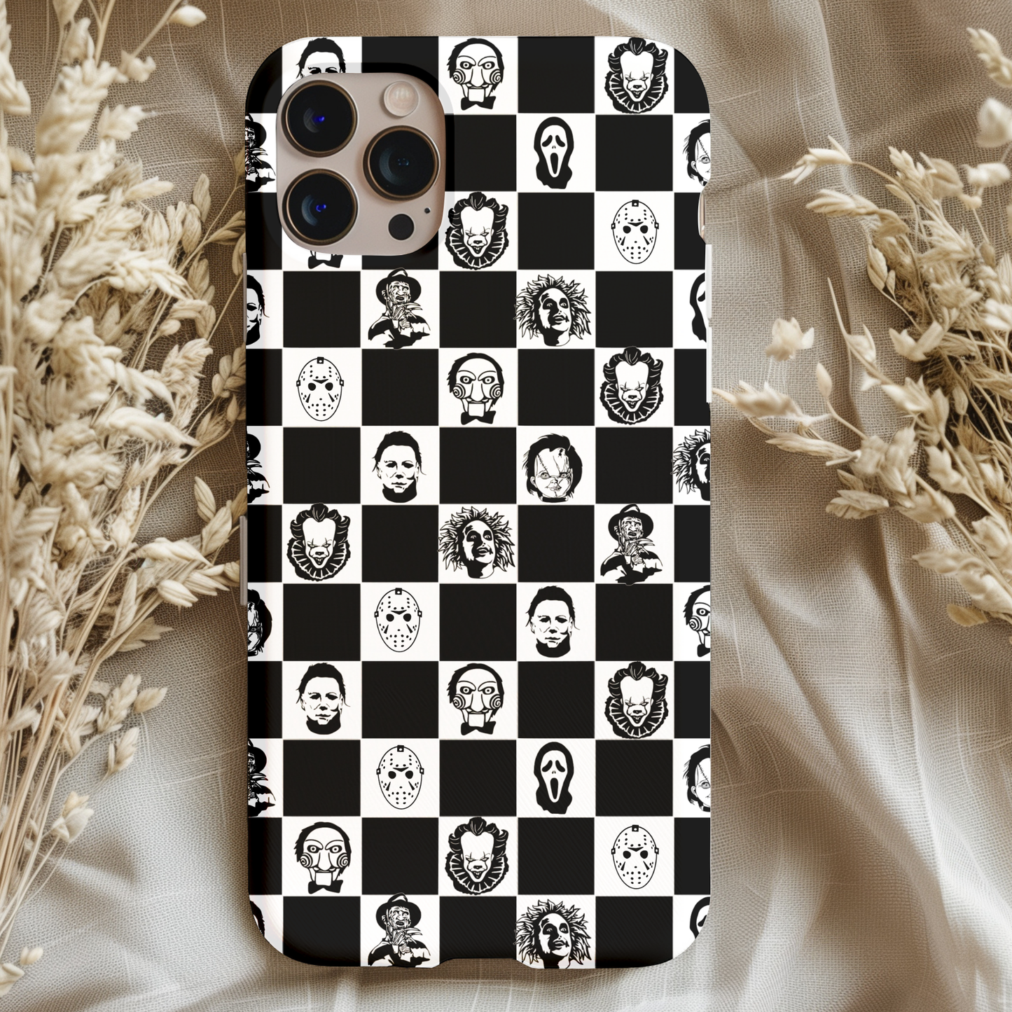 Horror Checkers Phone Case