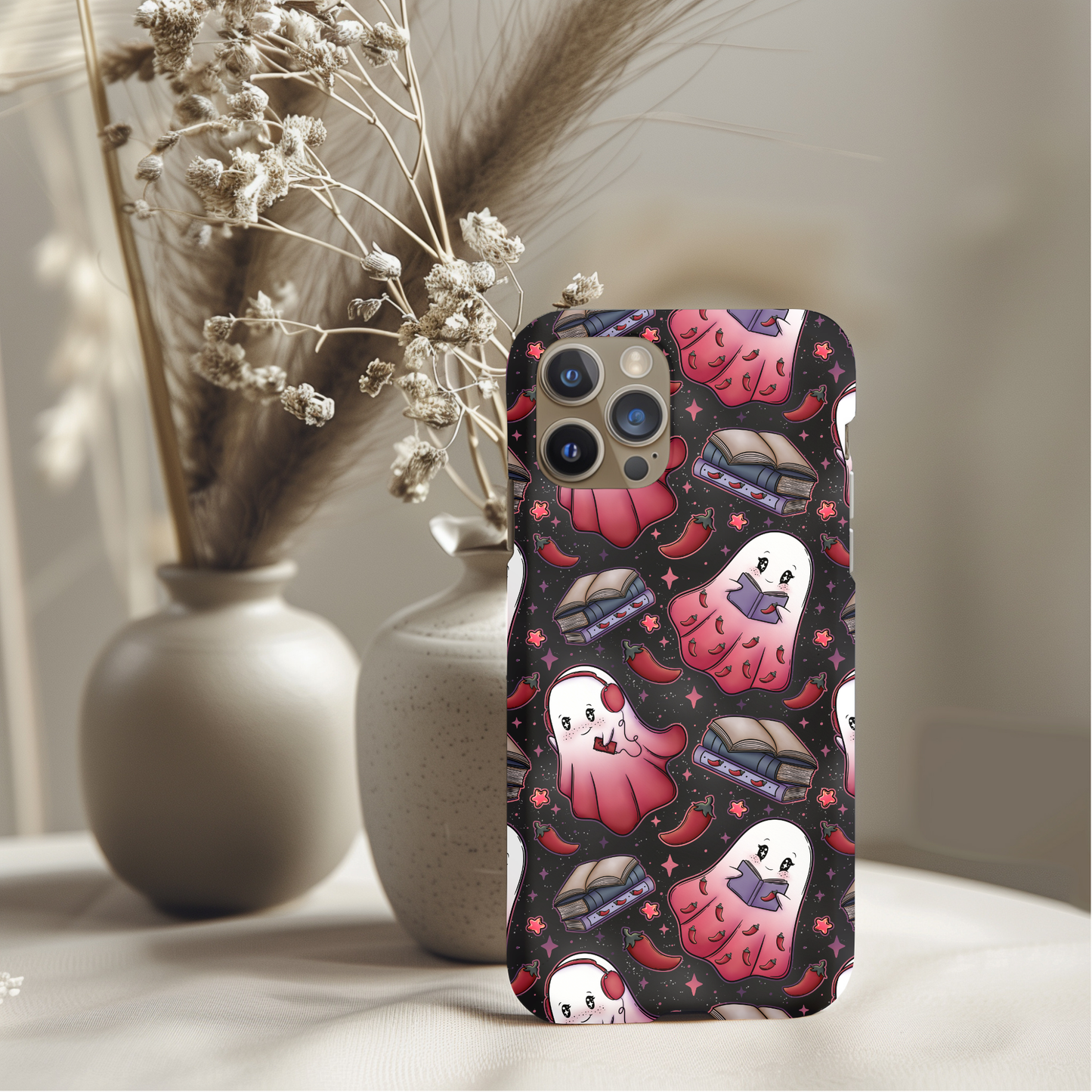 Spicy Book Lover Ghosties Phone Case