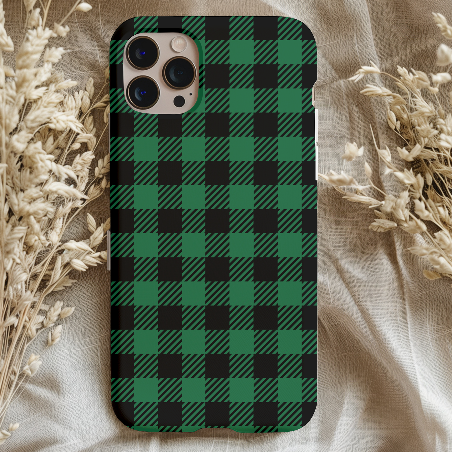 Green Buffalo Plaid Phone Case