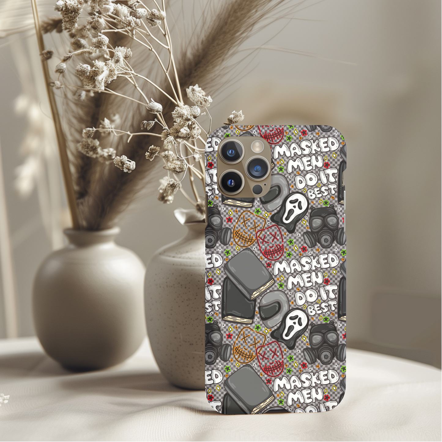 Masked Men Do It Best Spicy Bookish Phone Case