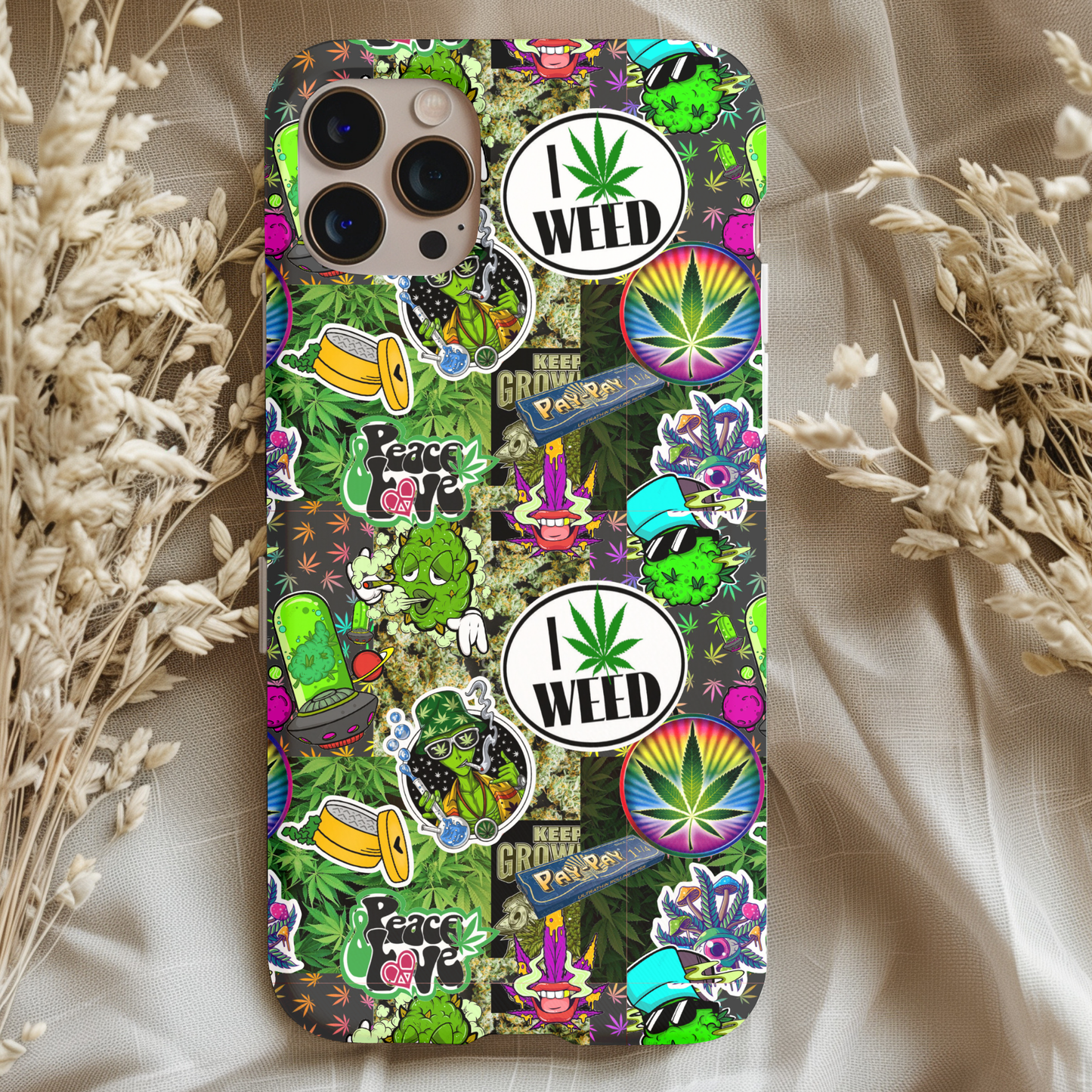 I Love Weed Phone Case