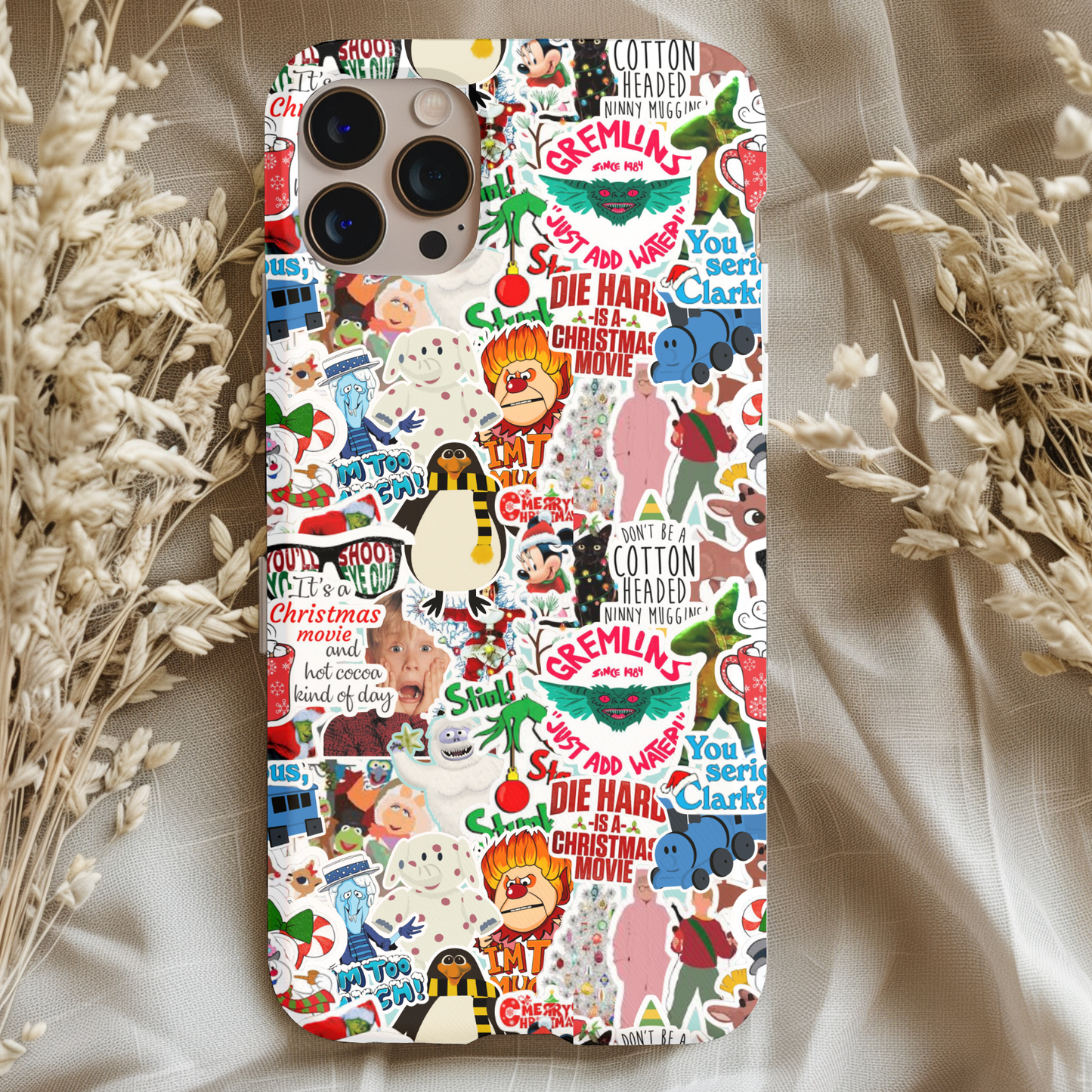 Christmas Movie Stickers Phone Case