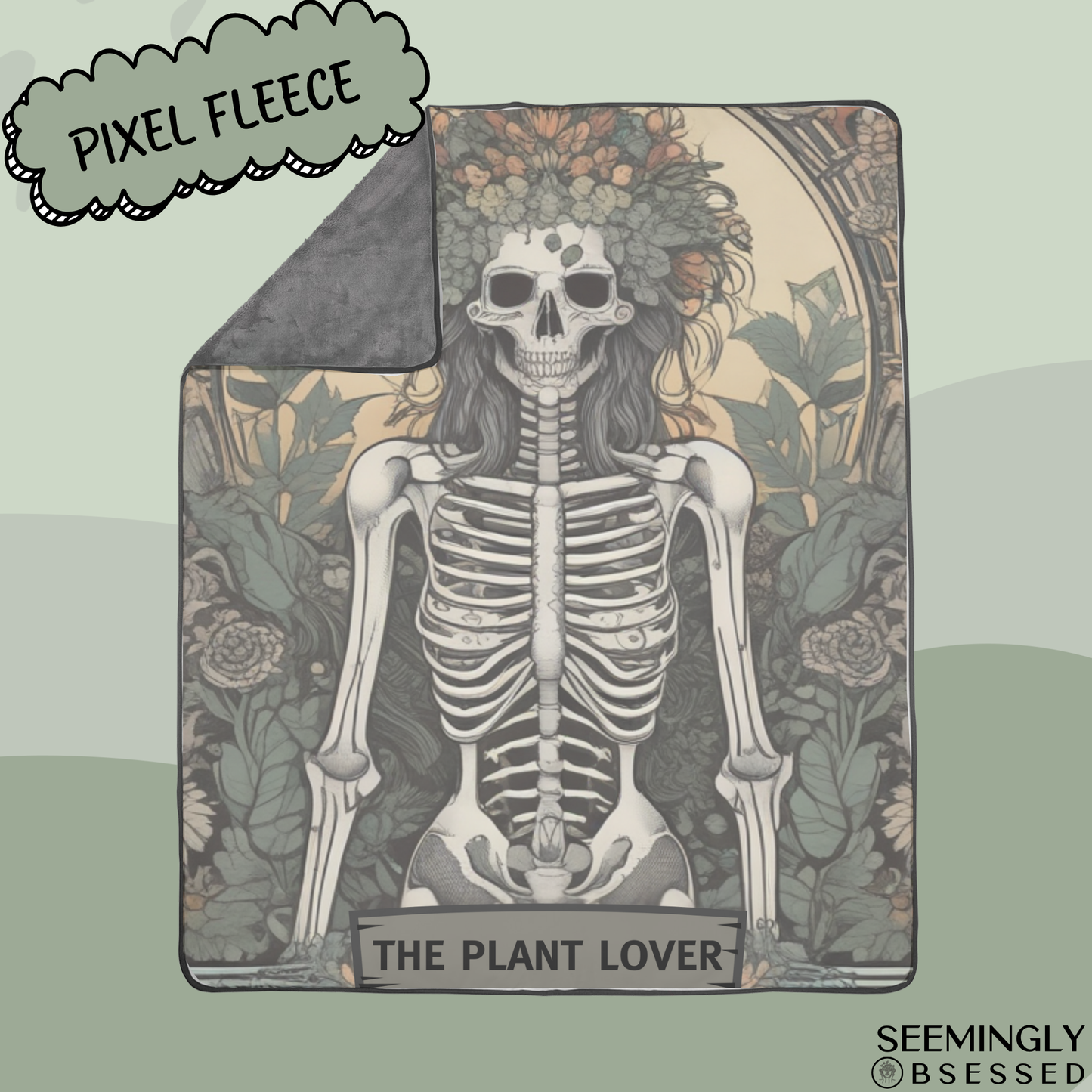 Plant Lover Tarot Woven & Sherpa Fleece Blankets