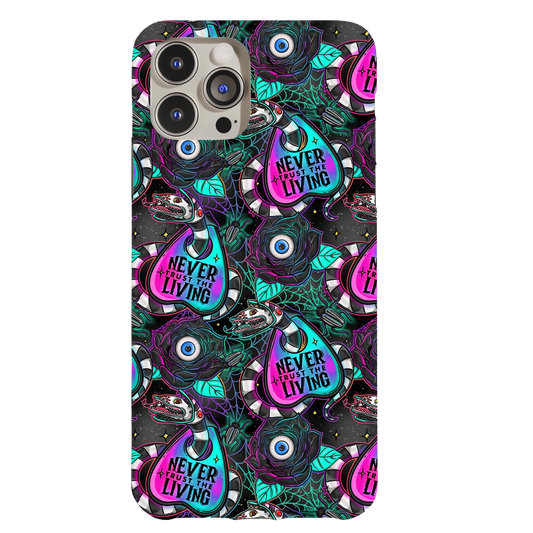 a phone case with a colorful pattern on it