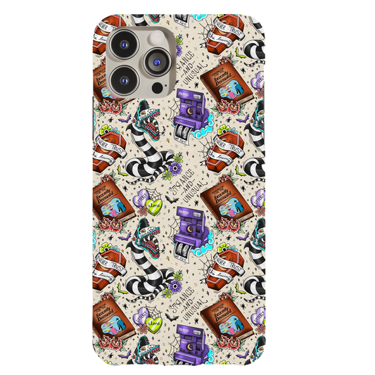 a cell phone case with a pattern on it