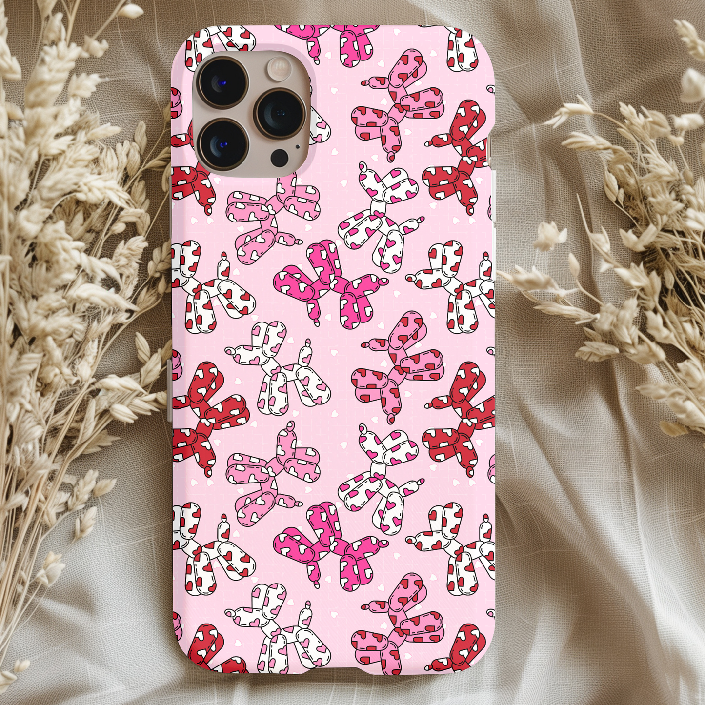 Coquette Love Balloon Dogs Phone Case