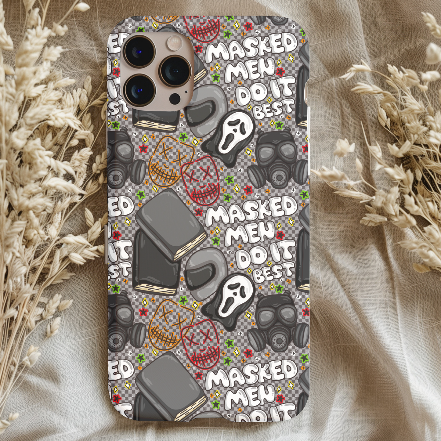 Masked Men Do It Best Spicy Bookish Phone Case