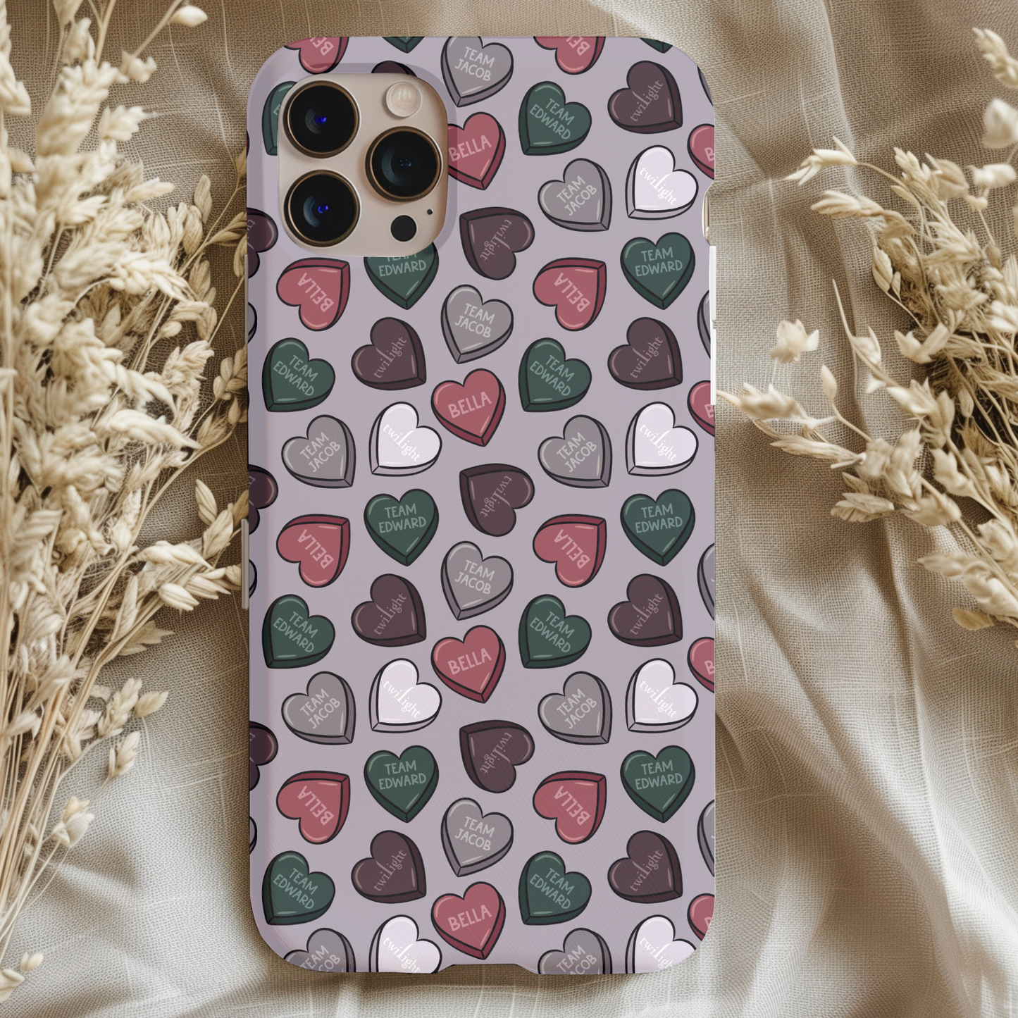 Twilight Team Hearts Phone Case