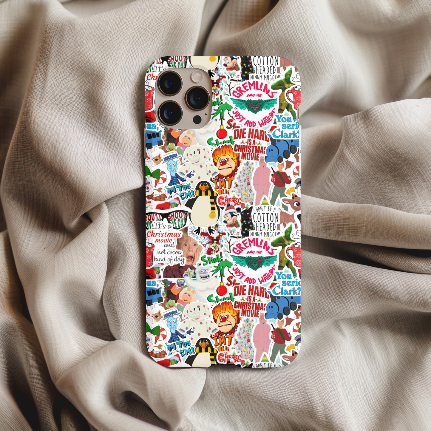 Christmas Movie Stickers Phone Case