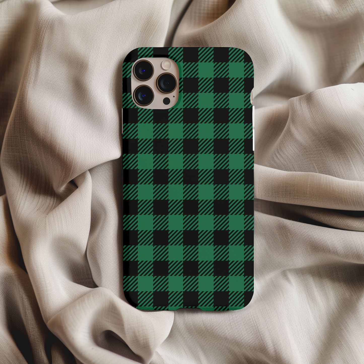 Green Buffalo Plaid Phone Case