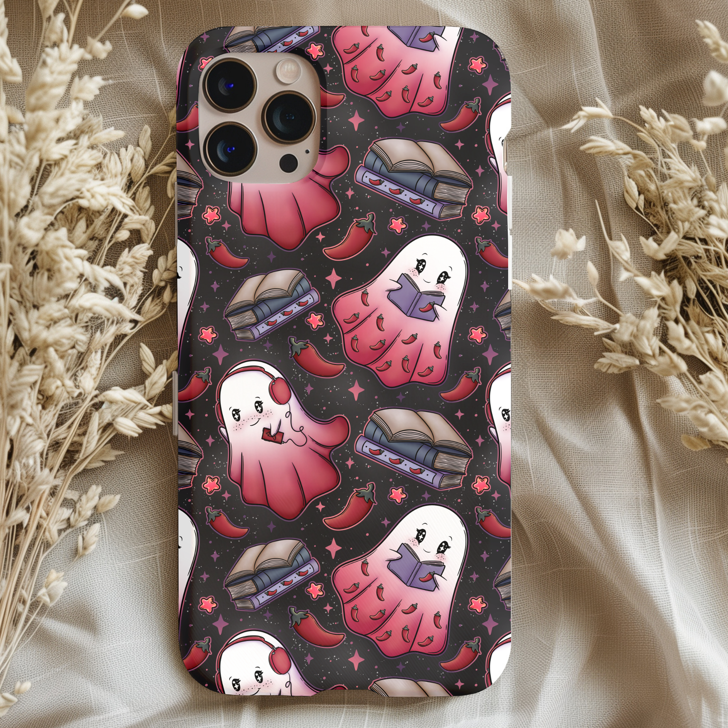 Spicy Book Lover Ghosties Phone Case