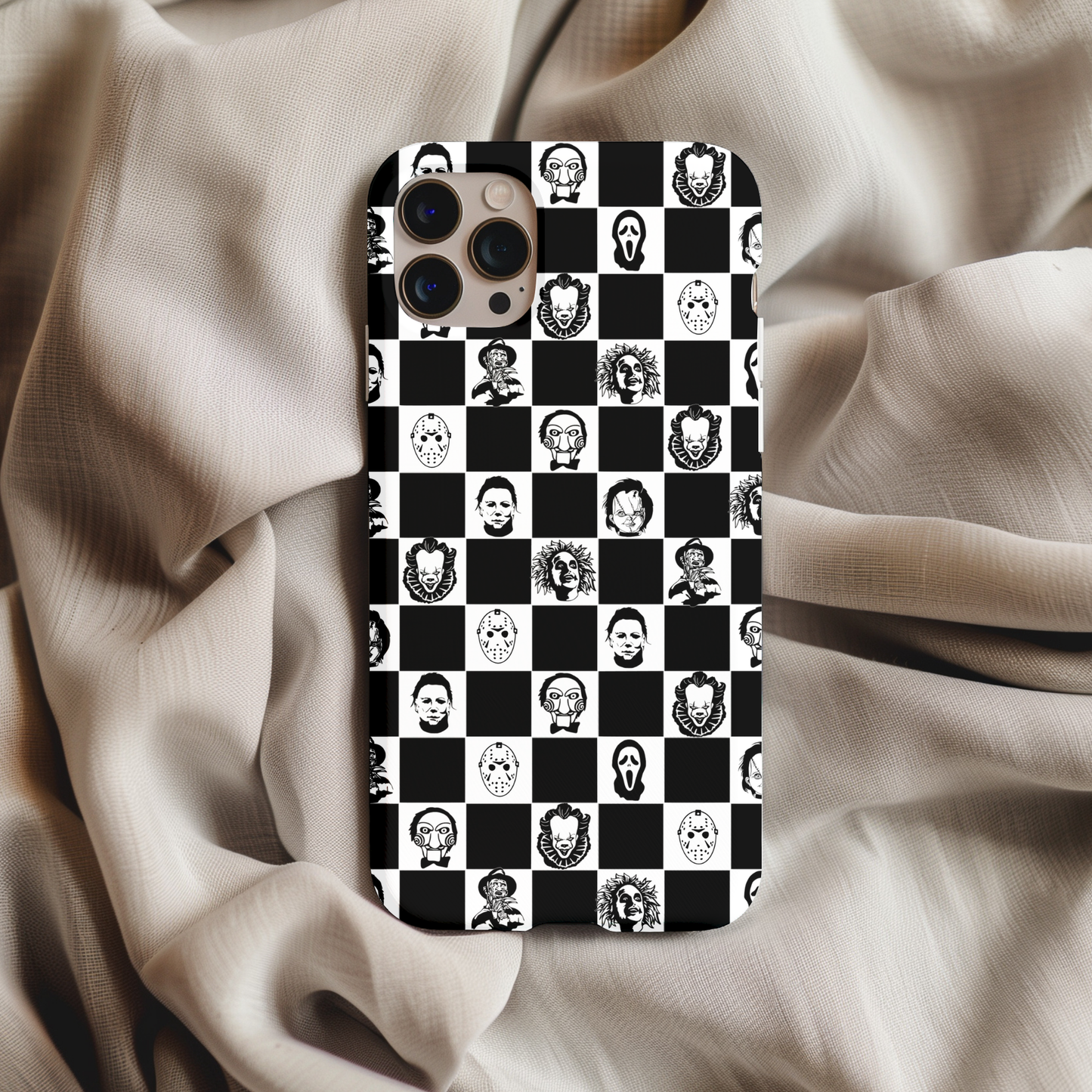 Horror Checkers Phone Case