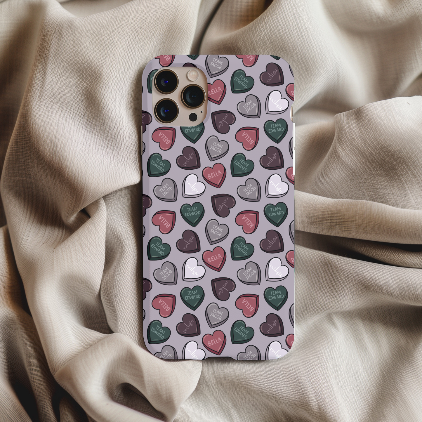 Twilight Team Hearts Phone Case