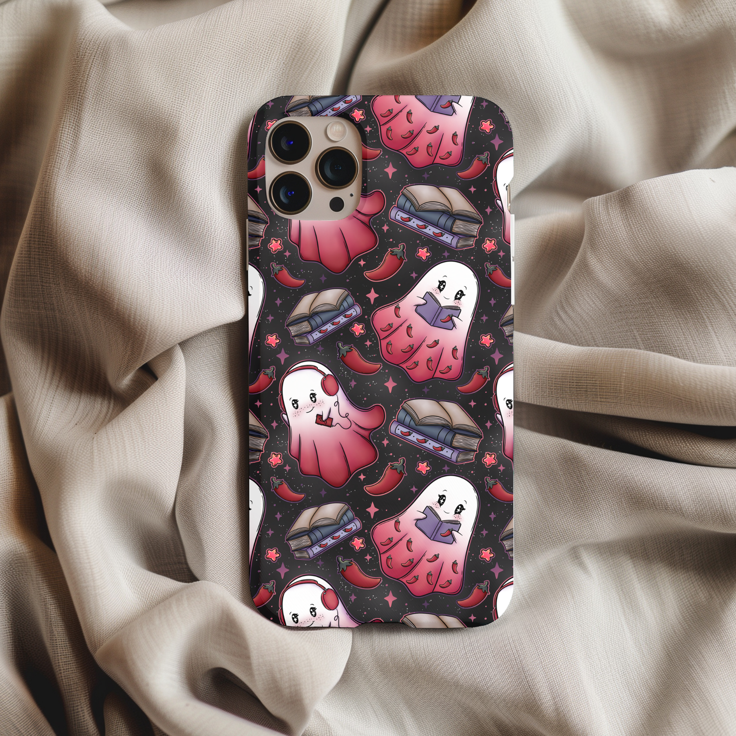 Spicy Book Lover Ghosties Phone Case