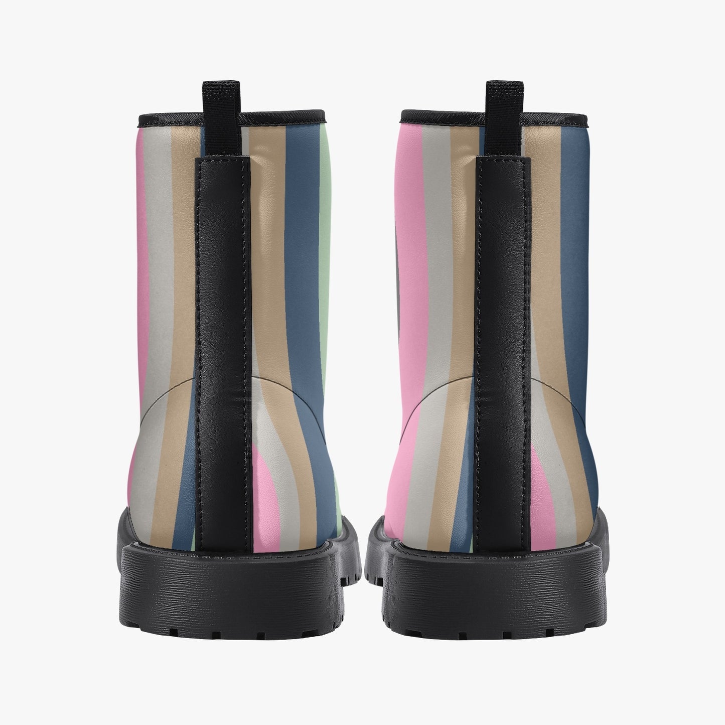 Eras Stripes TSwift Leather Combat Boots