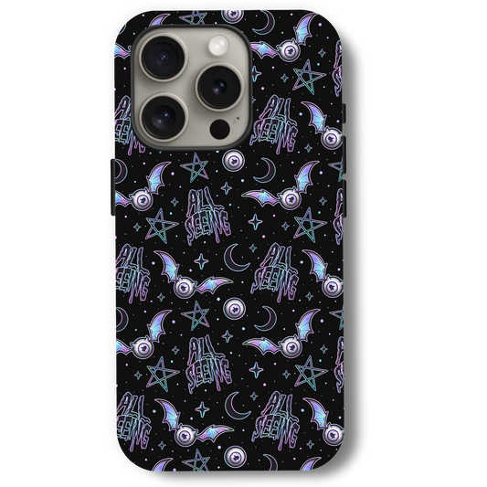 All Seeing Evil Eye Black Phone Case